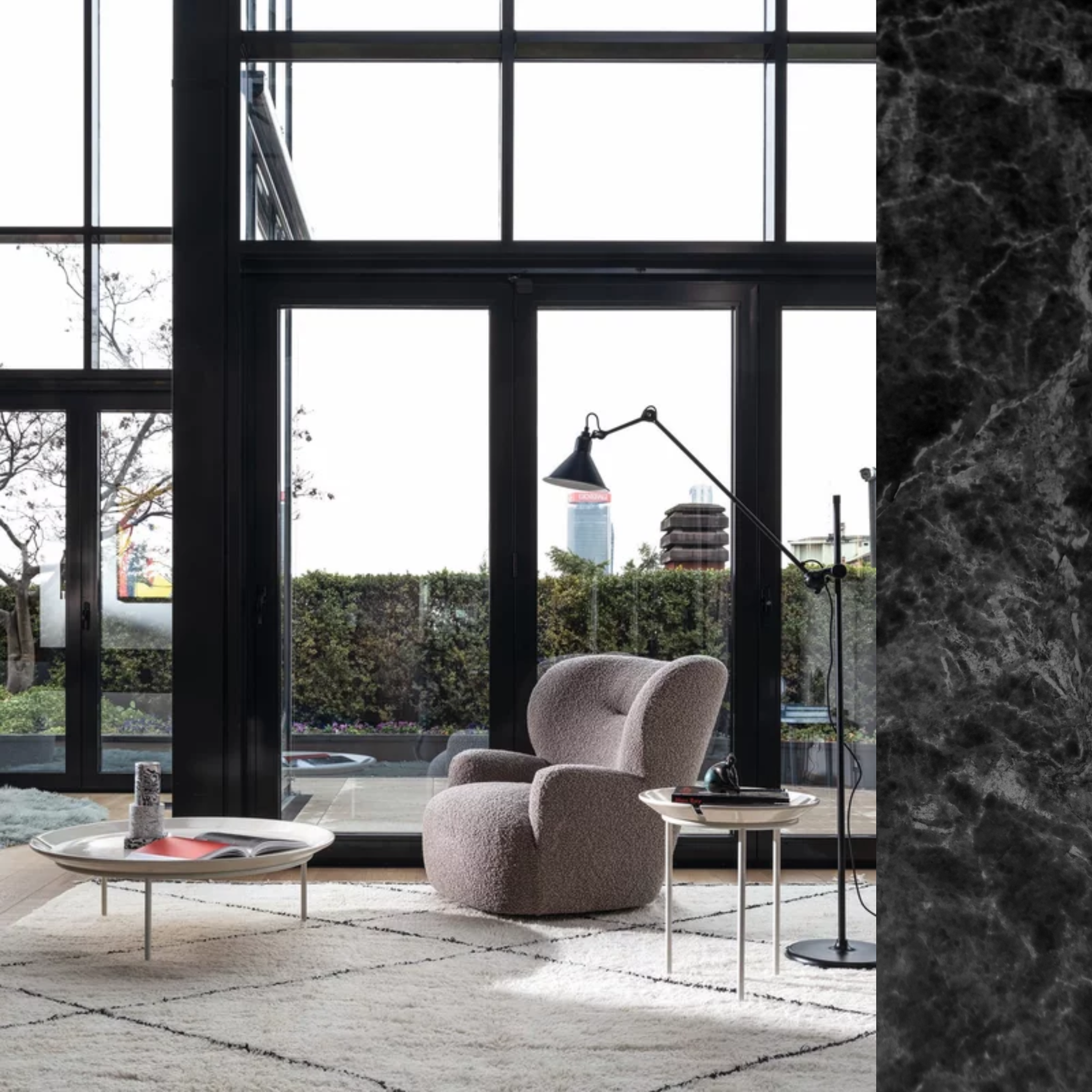 Loll 09 G – Fauteuil pivotant | Gervasoni