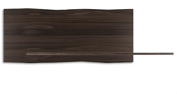 Table TYRON Wood B 200x120x75h B - Noyer Canaletto NC GFM69 Graphite