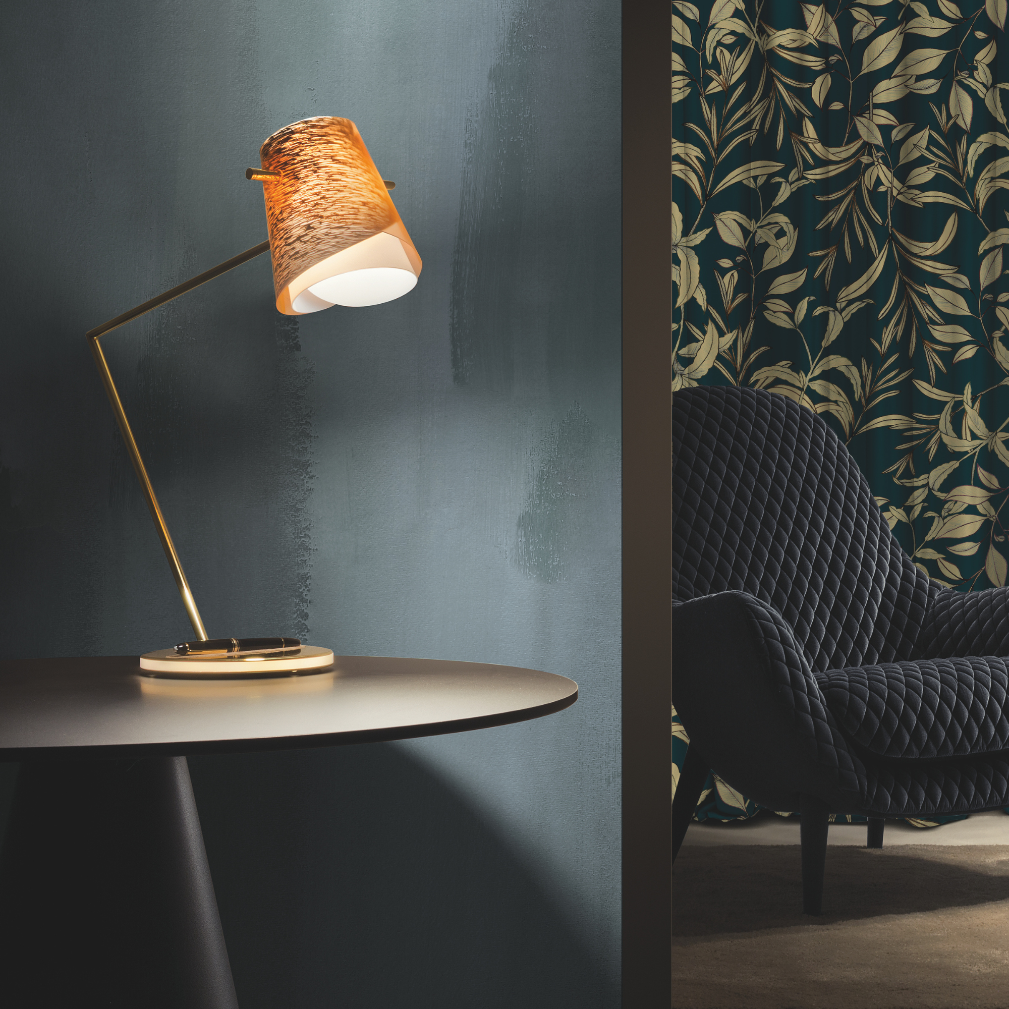 Slamp-Lampen Slamp und MONTBLANC Overlay-Lampe