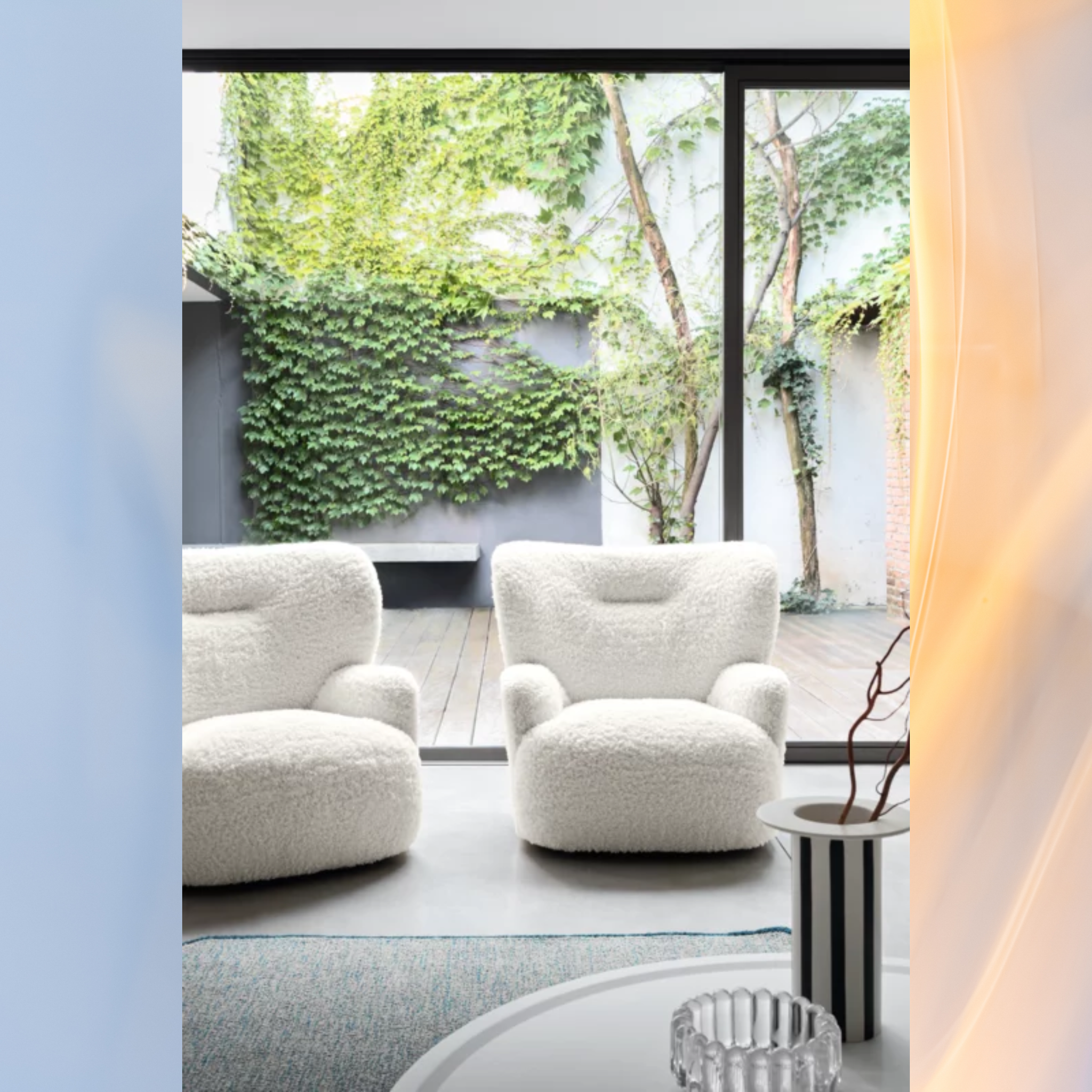 Loll 09 G – Fauteuil pivotant | Gervasoni