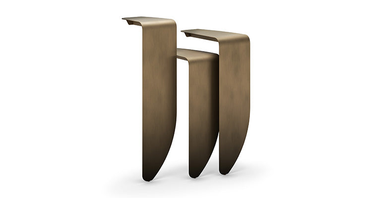 PENINSULA Cattelan Italia console murale Set de 3 A+B+C GFM18 Bronze gaufré