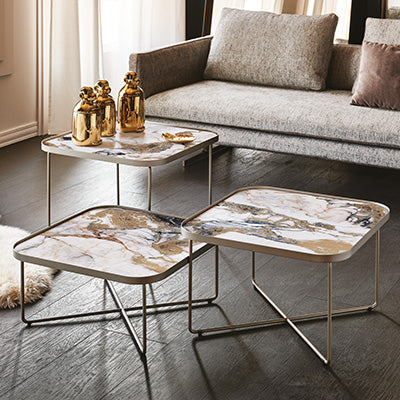 Table basse BENNY Keramik — grand format et ensemble Cattelan Italia, vue 1