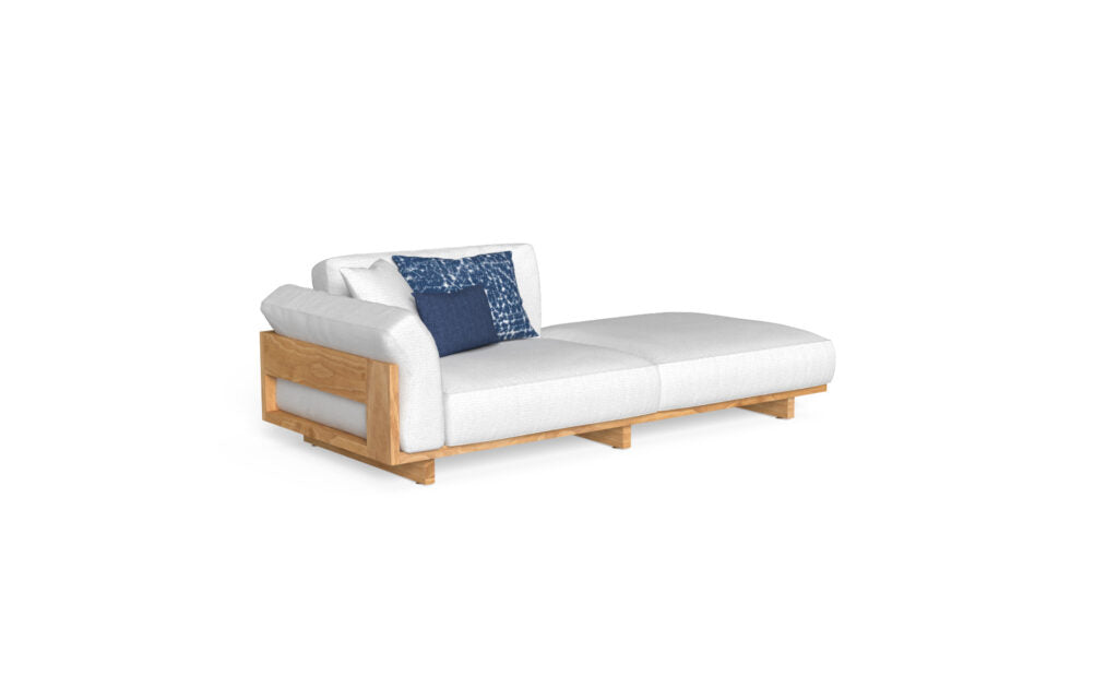 Module canapé Argo Wood DX + pouf