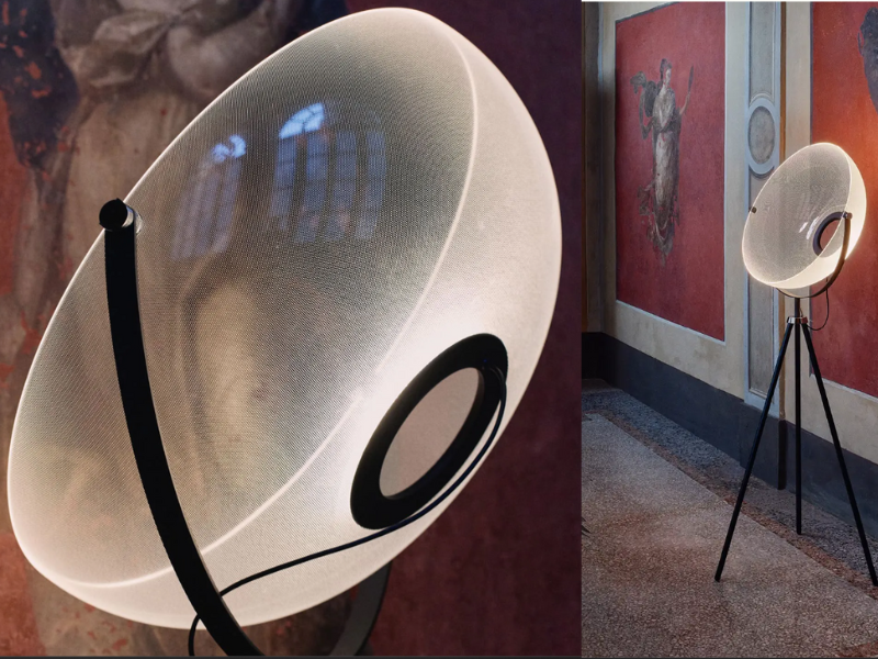 Demì Moon, Lampadaire Design Moderne topLED 37W	Push-DIM