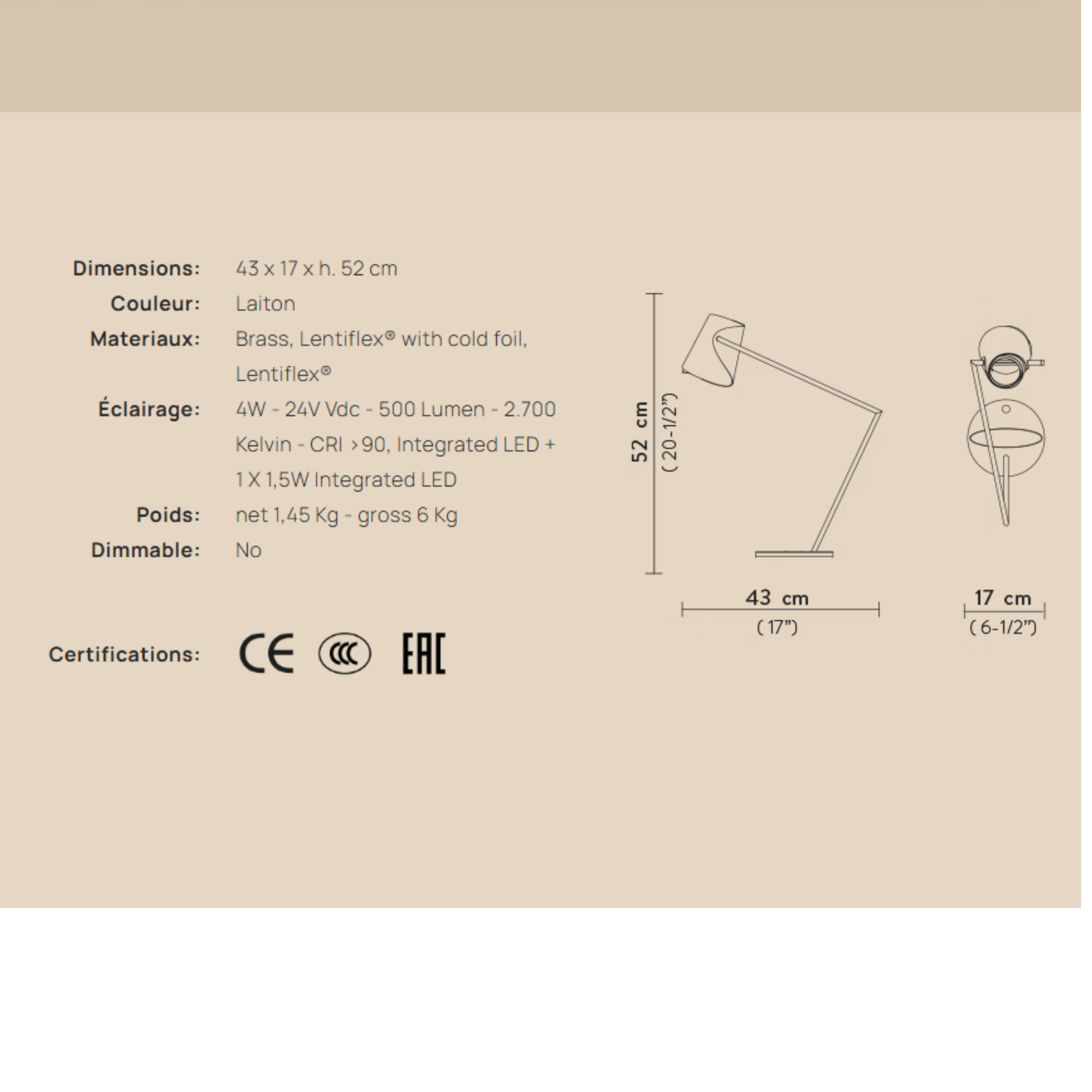 Slamp-Lampen Slamp und MONTBLANC Overlay-Lampe