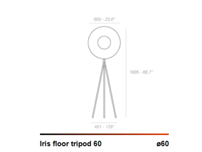 IRIS FLOOR TRIPOD 60