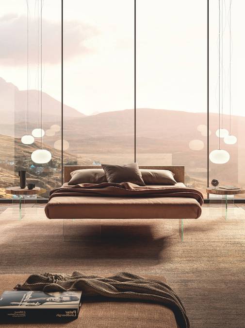 Lit Air LAGO avec supports en verre