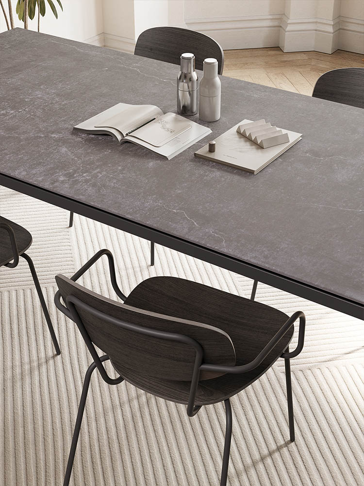 Table Aresta Fixe Mobliberica 80-100 cm 280x100 Cool Ceramic Mobliberica