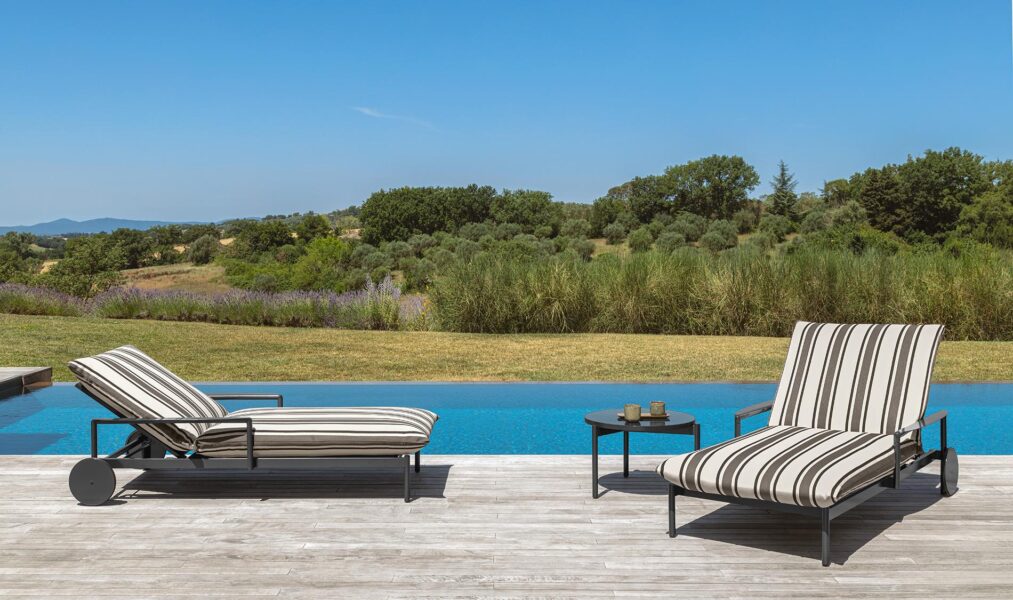 Nalu Lit Talenti chaise longue outdoor design Talenti