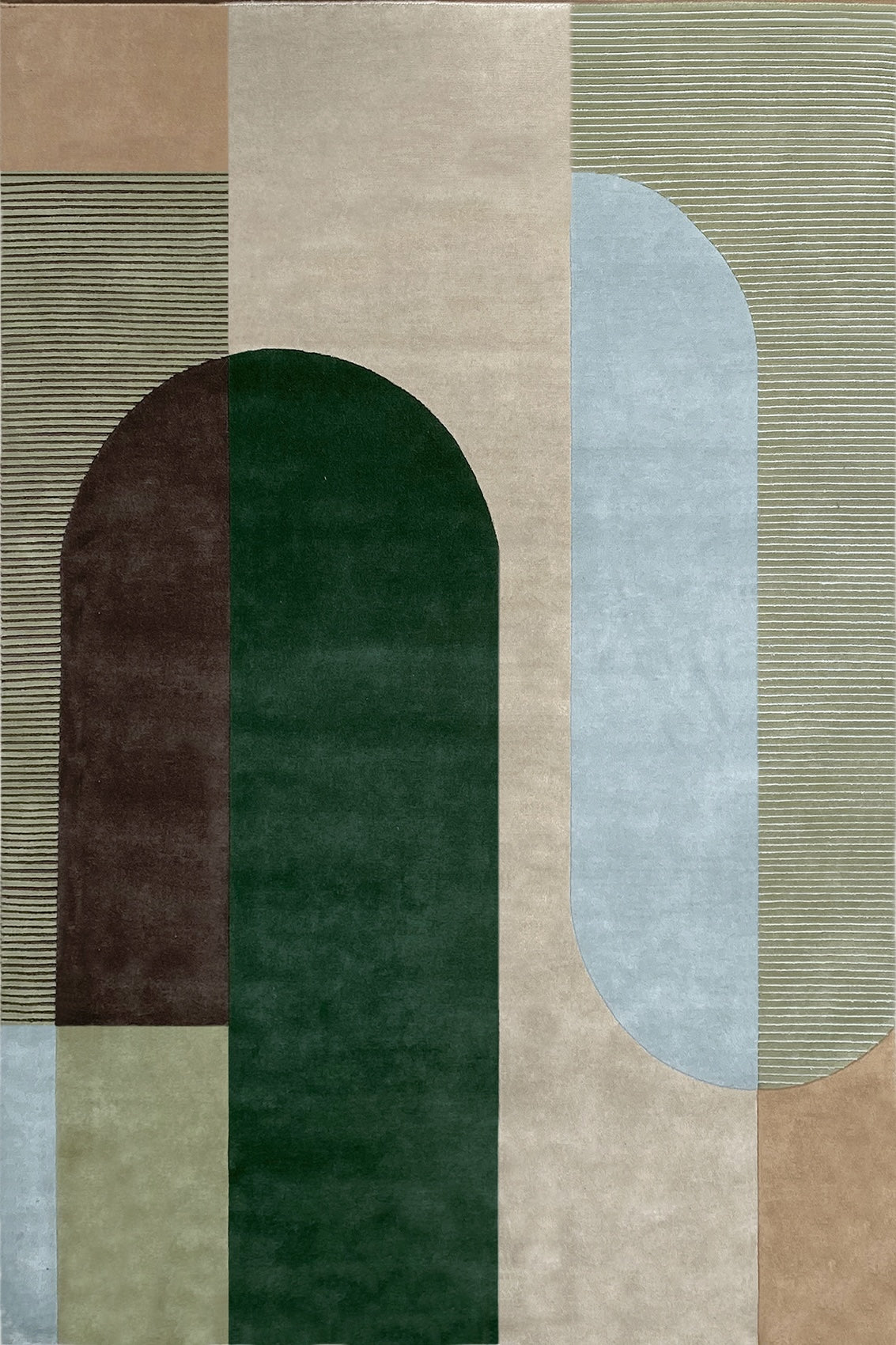 Tapis Ombres emeraude – Serge Lesage