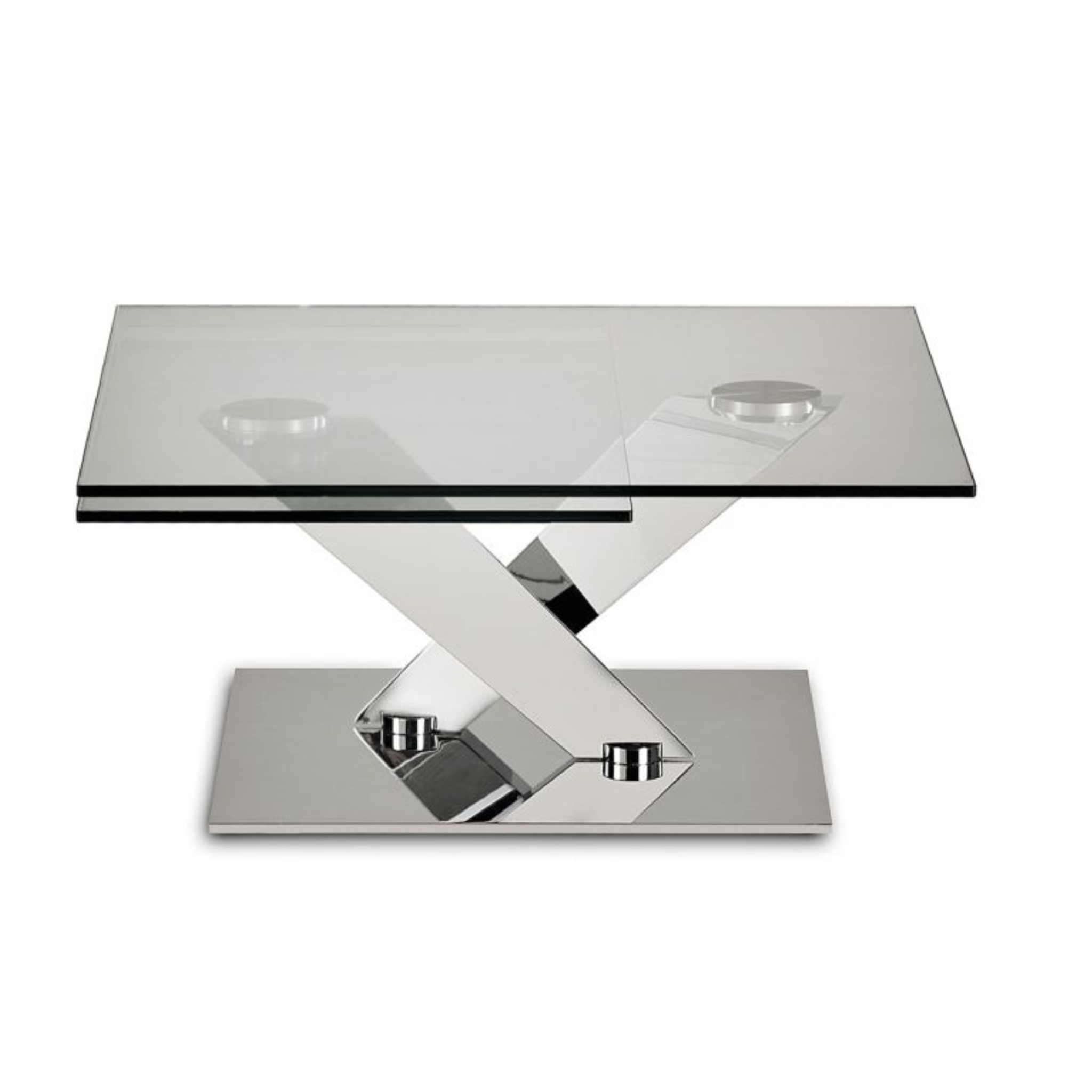 CALYPSO - Table basse extensible avec plateaux tournants synchronisés