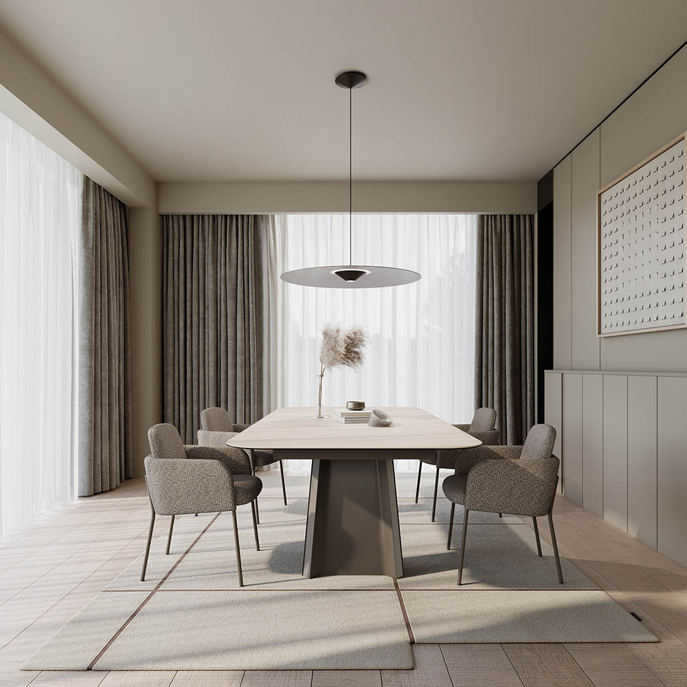 Table TUL Extensible Mobliberica - plateau à bords arrondis