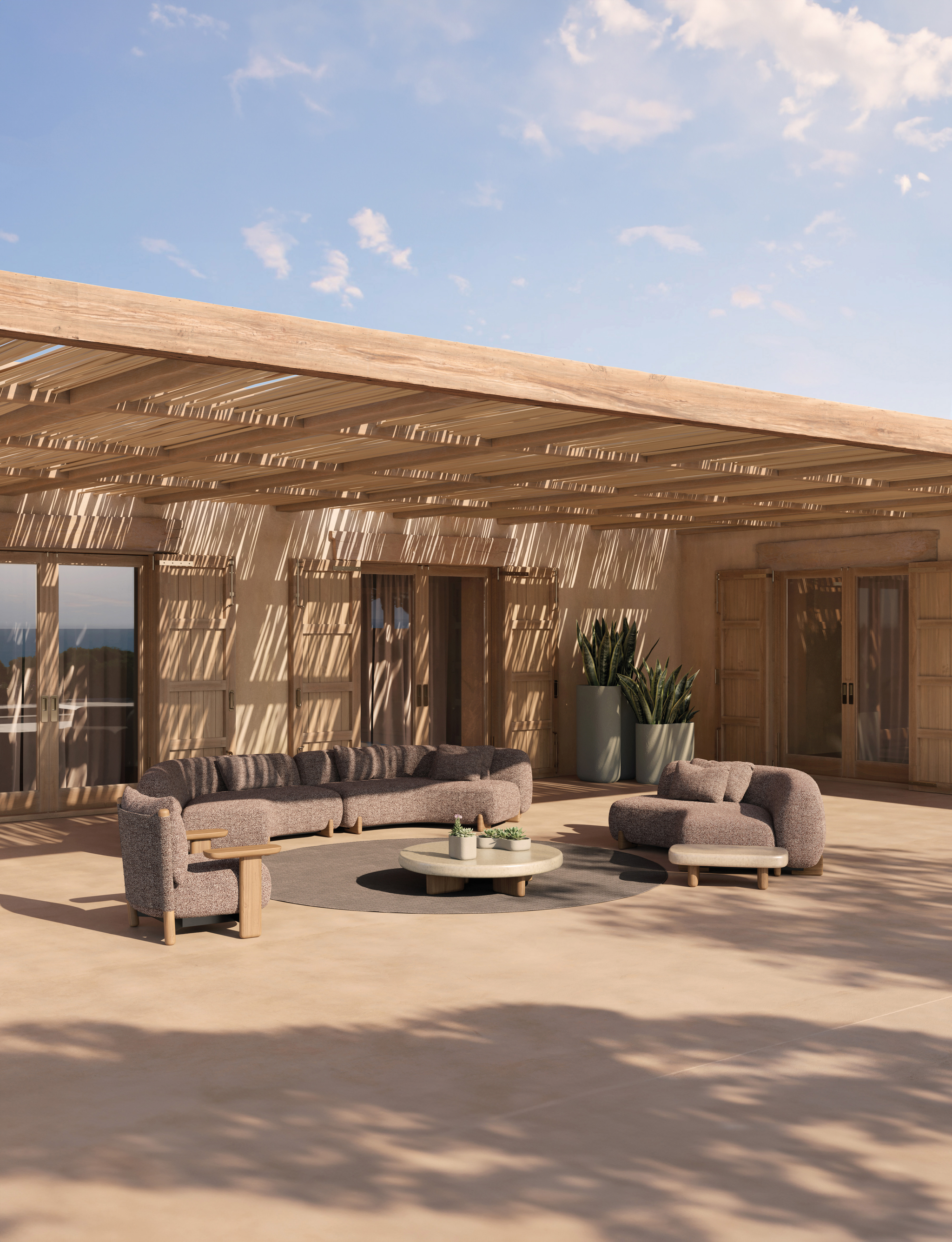 Module divan Vondom Milos pour extérieur