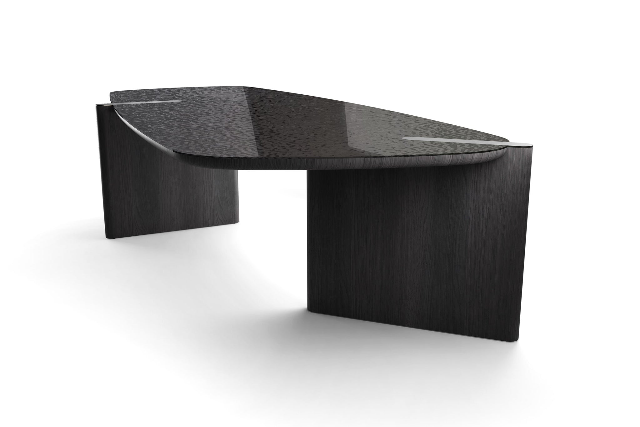 Table Bonaldo Flatiron – table design en bois, verre, céramique ou marbre