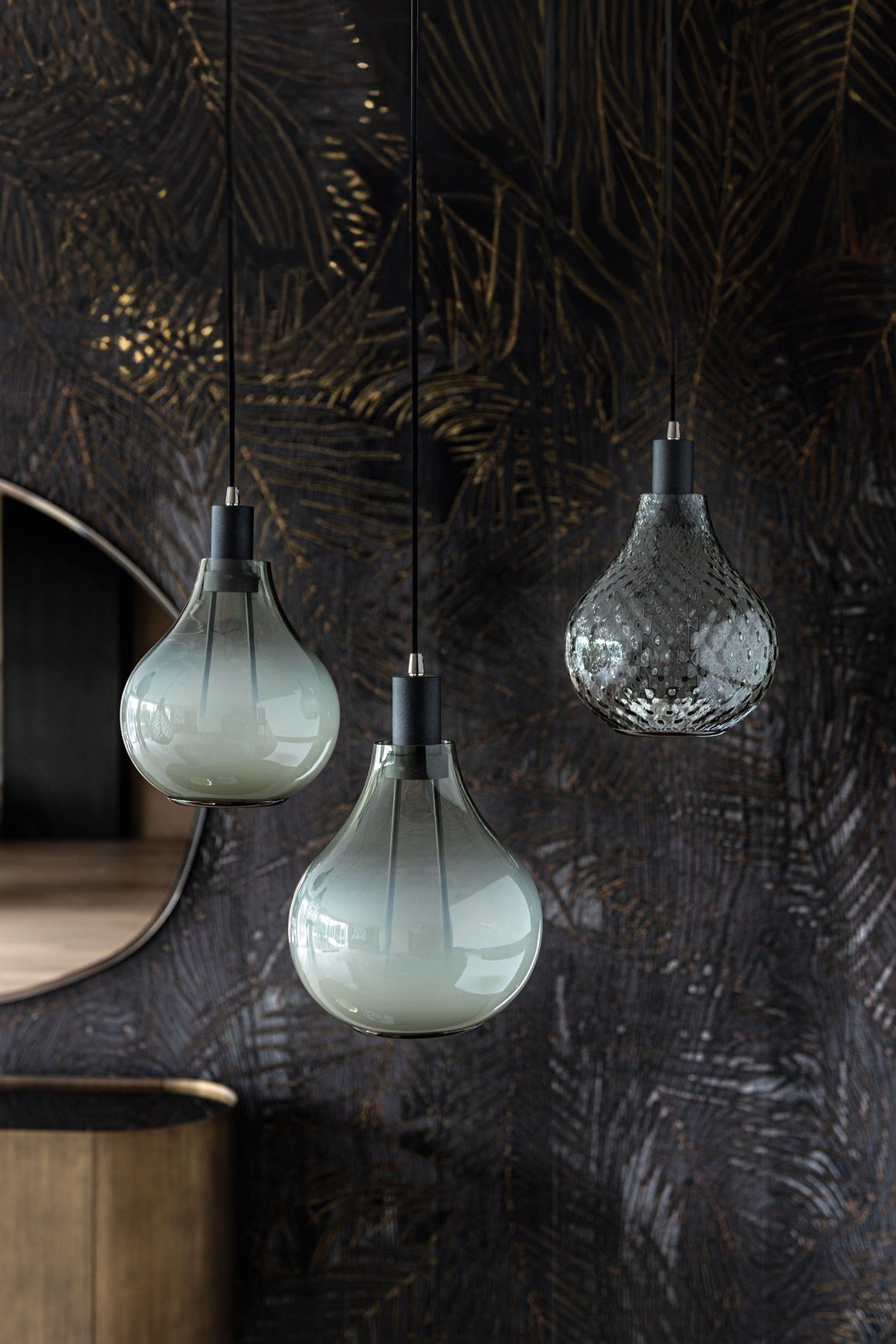 Suspension ALADDIN Cattelan Italia en verre décoré