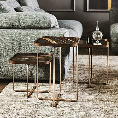 Table basse BENNY Keramik — carrée 36 × 36 Cattelan Italia, vue 1