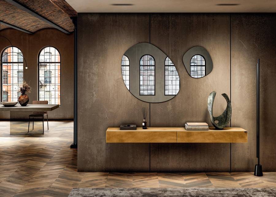 Console Materia LAGO murale design