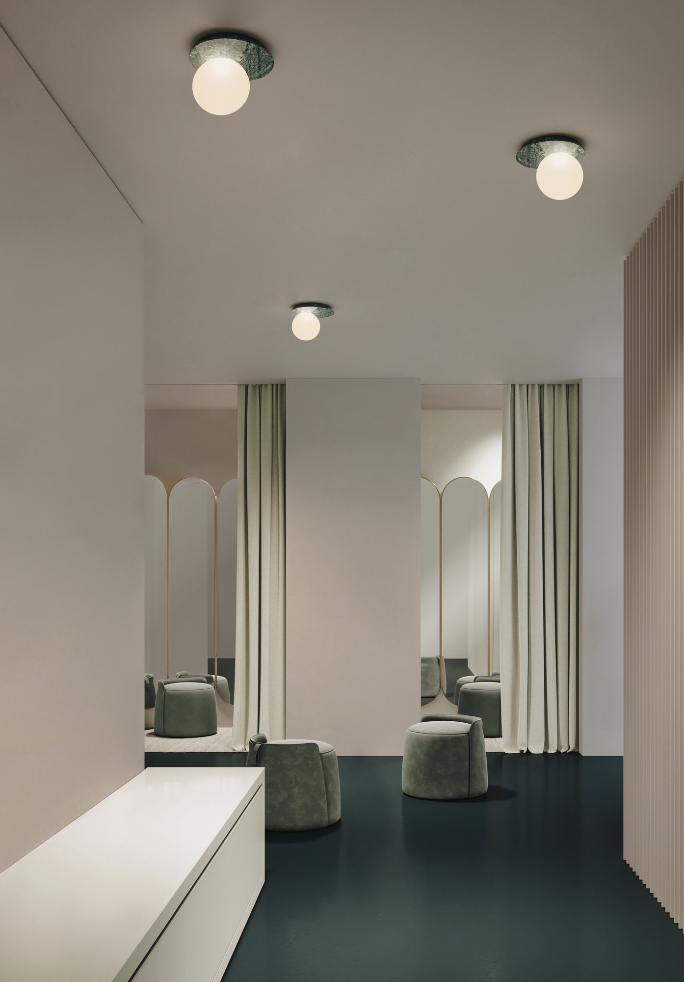 Photographie officielle — Emma applique et plafonnier Contardi