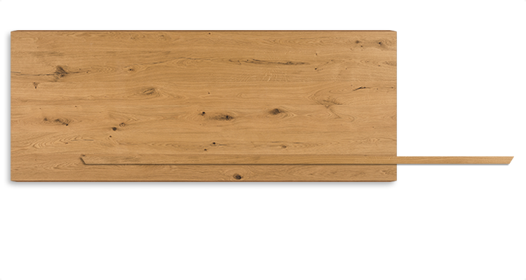 Table TYRON Wood B 200x120x75h B - Noyer Canaletto NC GFM69 Graphite