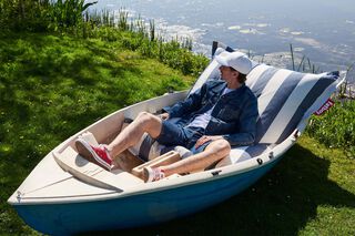 FATBOY ORIGINAL OUTDOOR stripe ocean blue