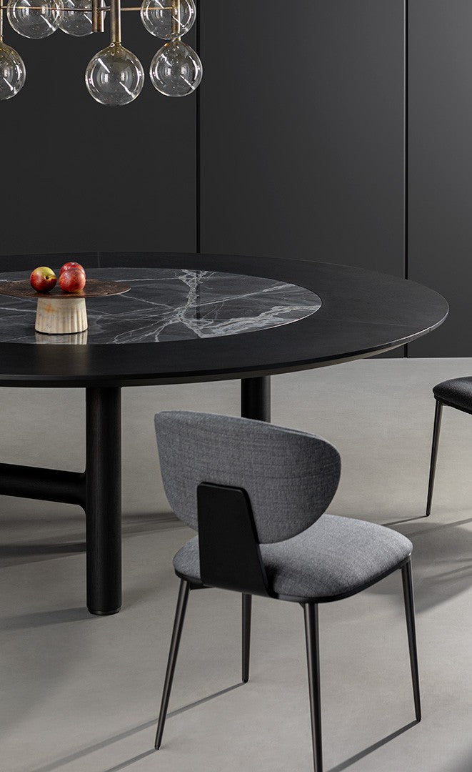 Table Pivot ST Bonaldo Ø160 cm Céramique opaque Gris Ardesia