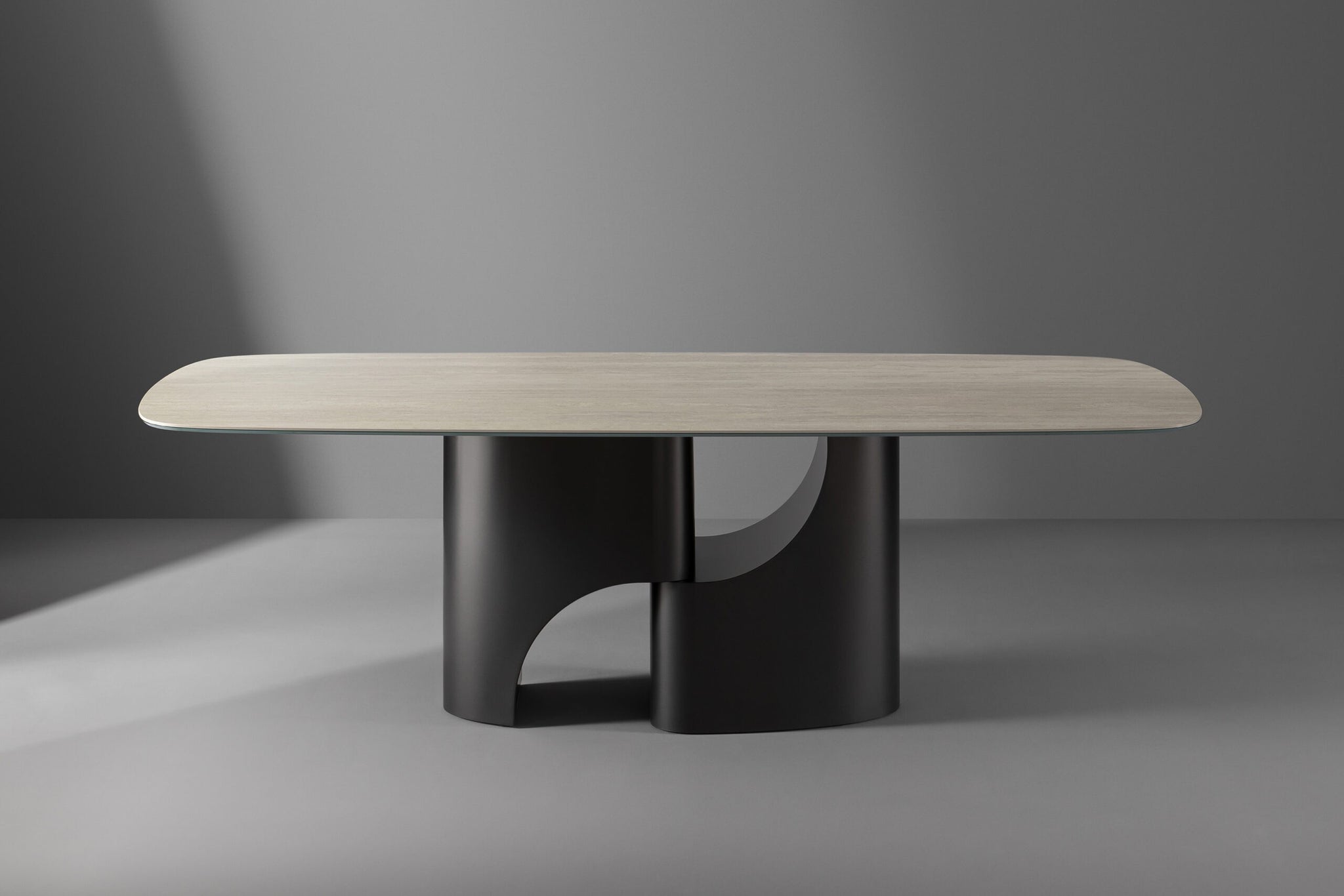 Table Taijitu Bonaldo - 200 x 108 cm - Bois plaqué - Noyer Canaletto