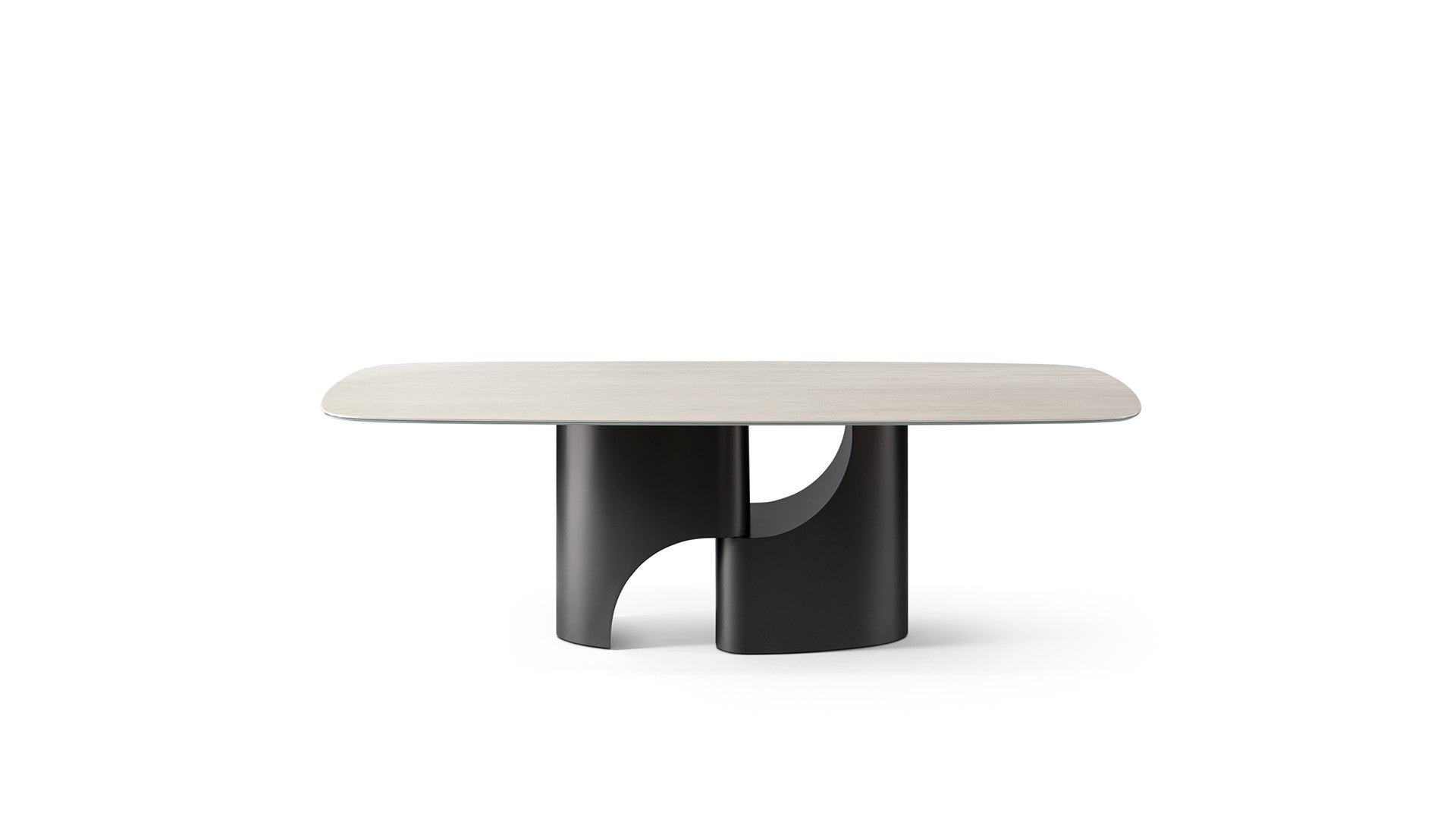 Table Taijitu Bonaldo - 200 x 108 cm - Bois plaqué - Noyer Canaletto