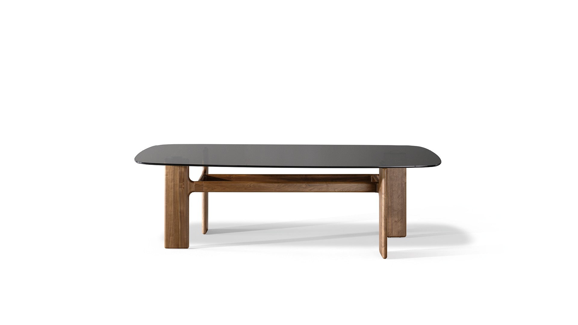 Table Hippos Bonaldo - 200 x 108 cm - Bois plaqué - Noyer Canaletto