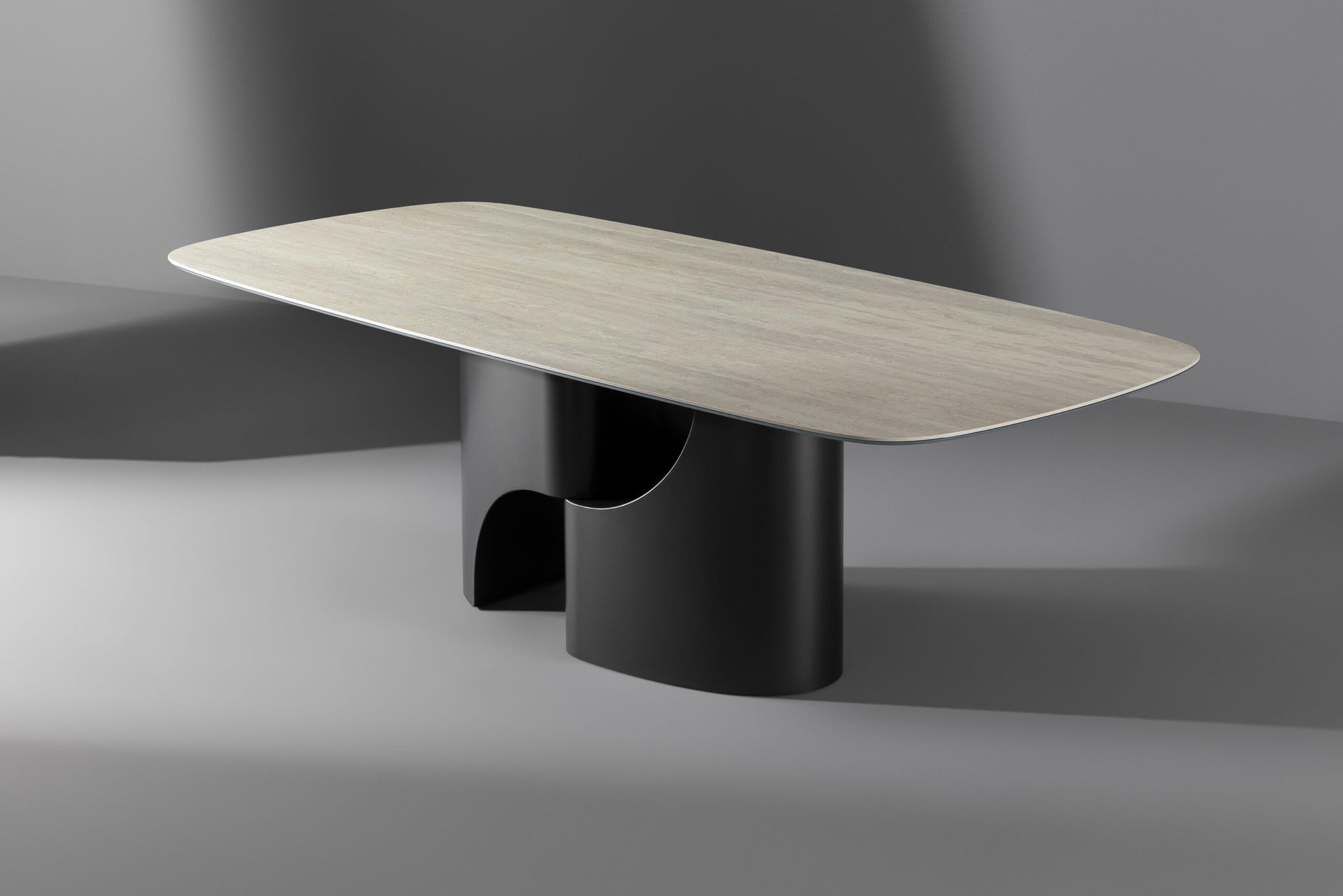 Table Taijitu Bonaldo - 200 x 108 cm - Bois plaqué - Noyer Canaletto