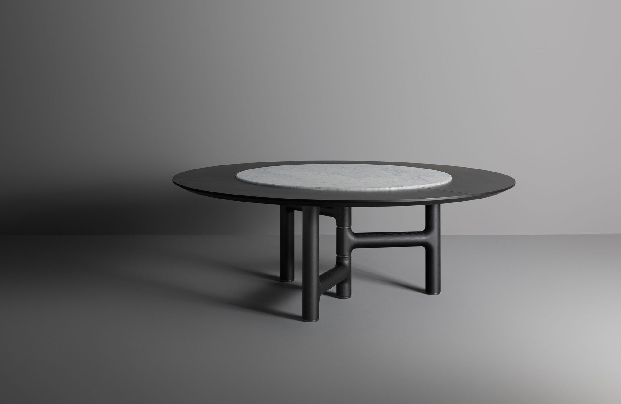 Table Pivot ST Bonaldo Ø160 cm Céramique opaque Gris Ardesia