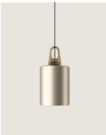 Lodes JIM Cylinder, finition champagne crochet miel, suspension