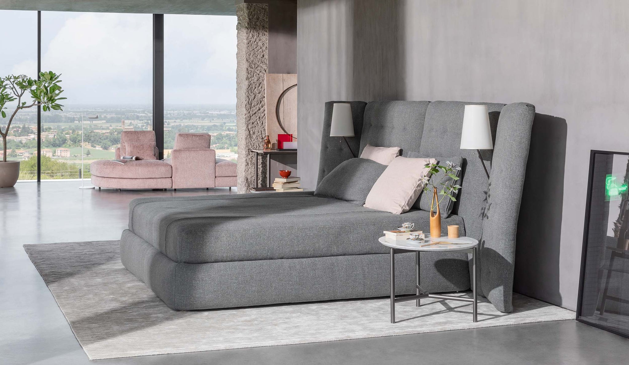 Lit Angle avec volets