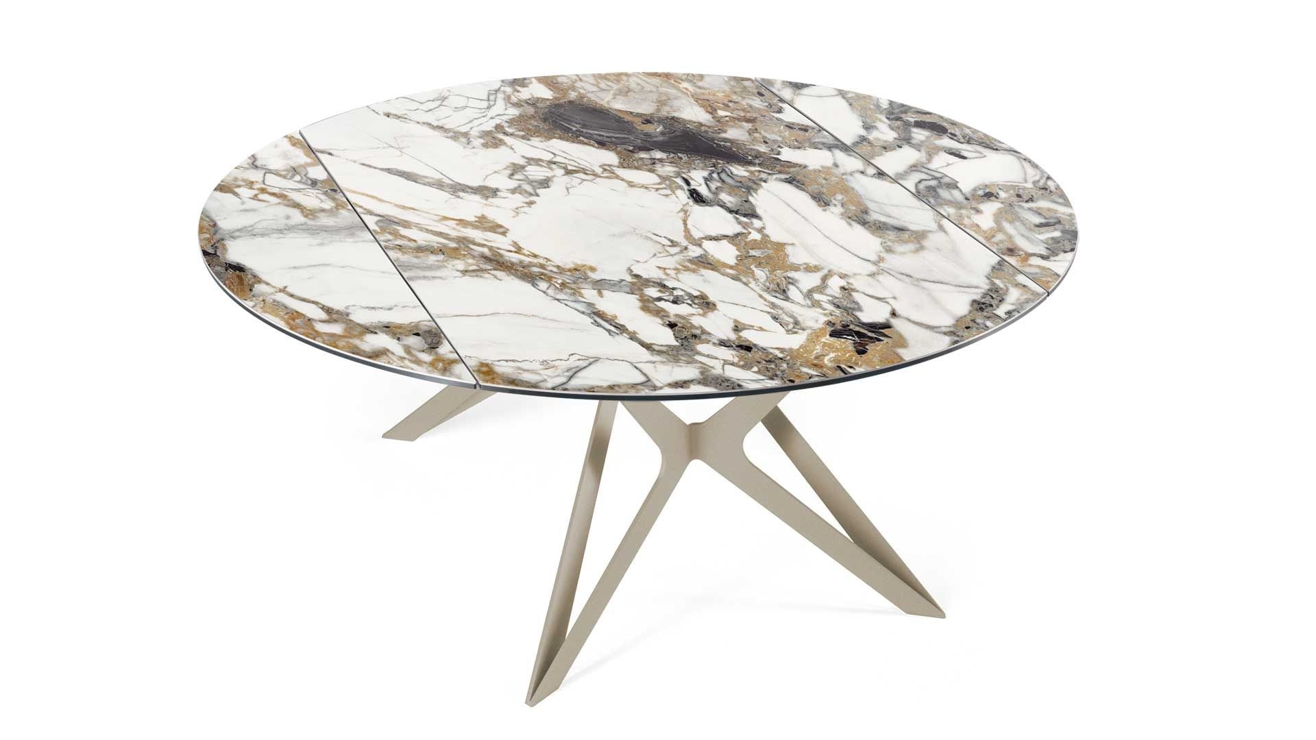 PLIÉ ROUND SQUARE – Table extensible NAOS