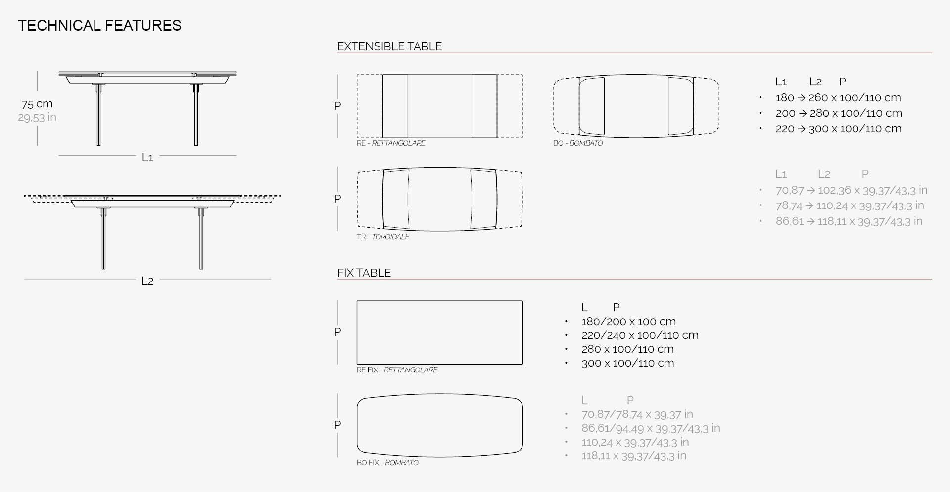 SANTIAGO – Table extensible NAOS