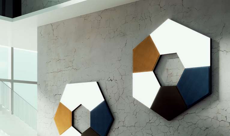 Tile — composition officielle de plusieurs modules lumineux et décoratifs ; exemple non inclus dans le prix unitaire