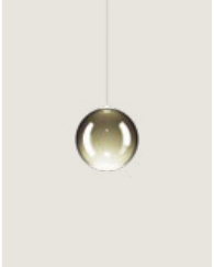 Random Solo 14 Lodes — finition or clair, suspension Ø14 cm