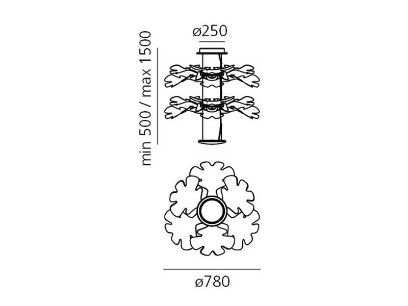 Artemide Chlorophilie 2 Artemide Chlorophilie-2 Leuchten aufhängungen