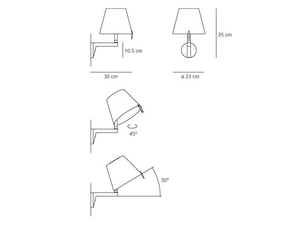 Artemide Melampo Wandapplikationen Artemide Melampo Wandleuchten Applikation