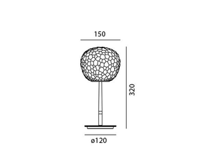 Artemide Meteorit Stelo leuchtet