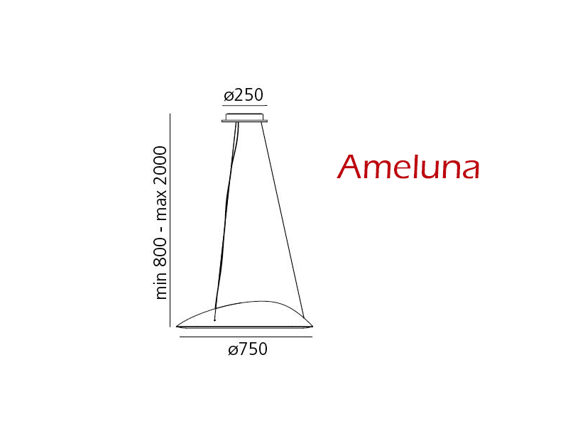 Artemide Ameluna Ameluna Artemide Leuchten Suspension