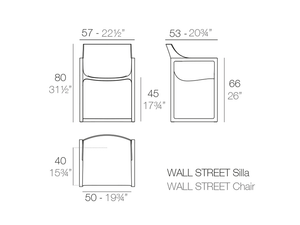 Vondom Wall Street Stühle-Bancs-Outdoor Stühle-Outdoor Outdoor Vondom Wall Street