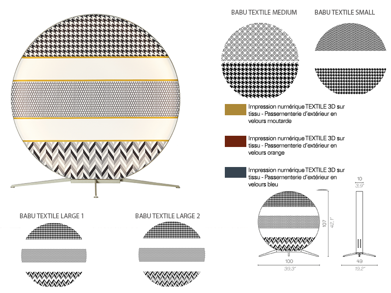 Luminaire BABU TEXTIL