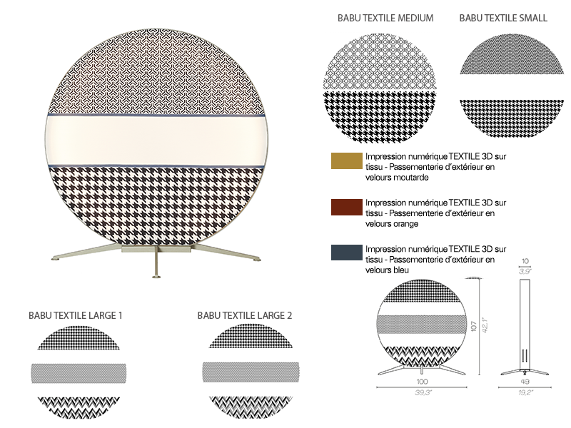 Luminaire BABU TEXTIL