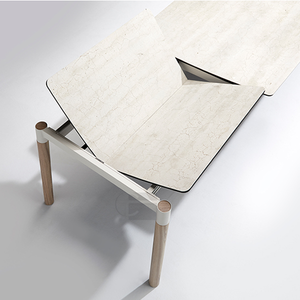 KÖLN TABLE - Extensible - Pieds bois et Métal