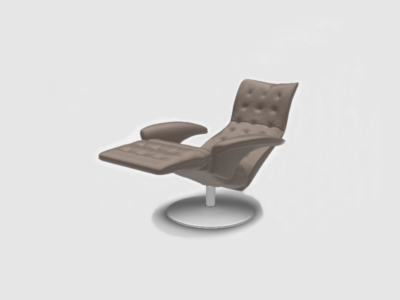 Jori Relax Square-Mokka Sessel Fauteuils _ Poufs Jori Platz Mokka