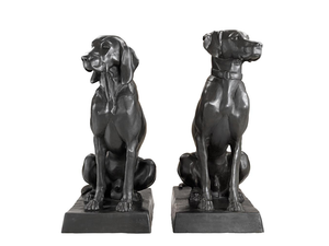 Statue Dogs Pointer & Hound Set von 2