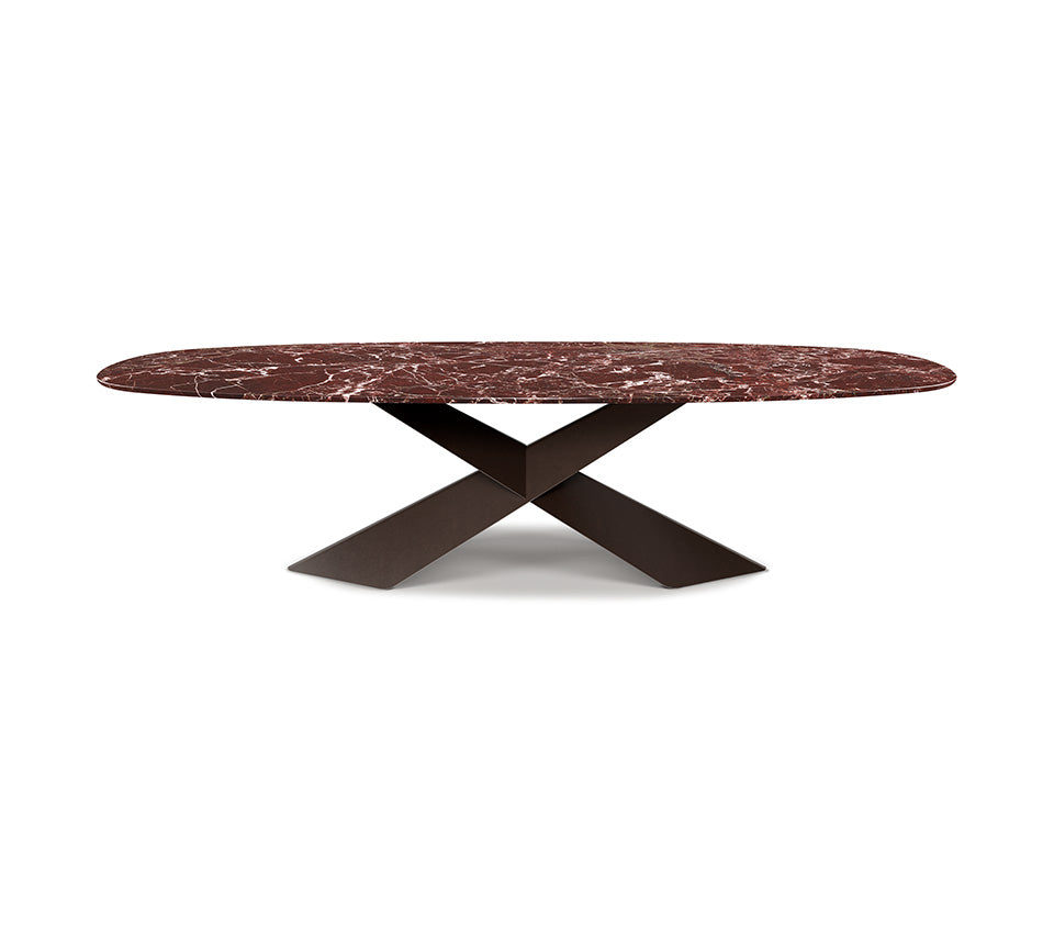 Table TYRON Marble 200x120x75h biscuit Lepanto GFM69 Graphite