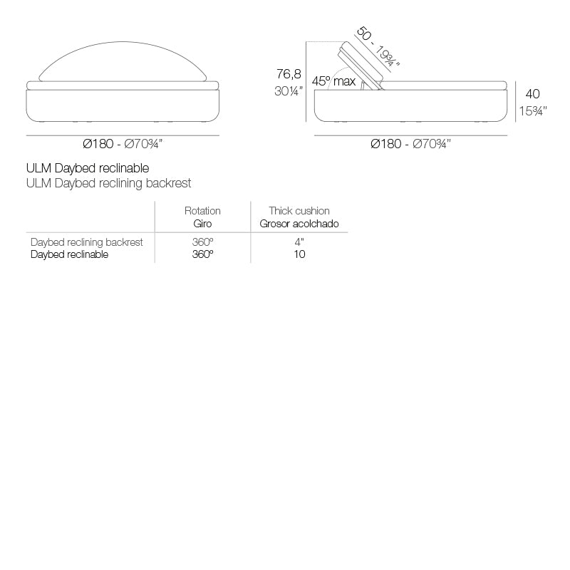 ULM DAYBED VONDOM
