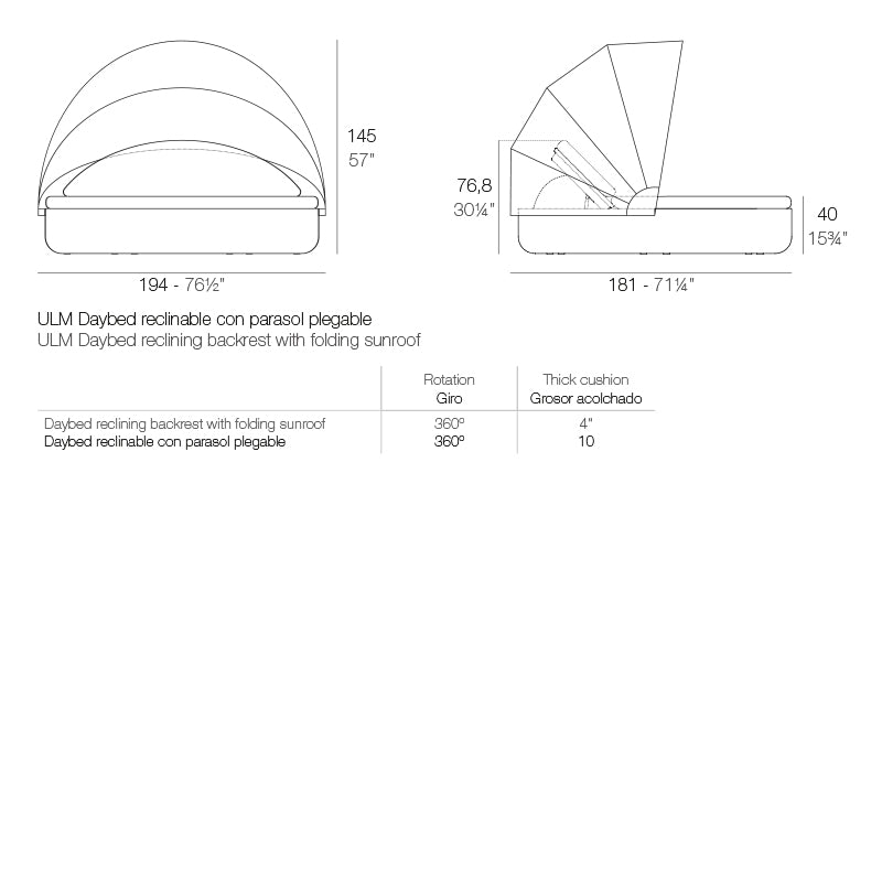 ULM DAYBED VONDOM
