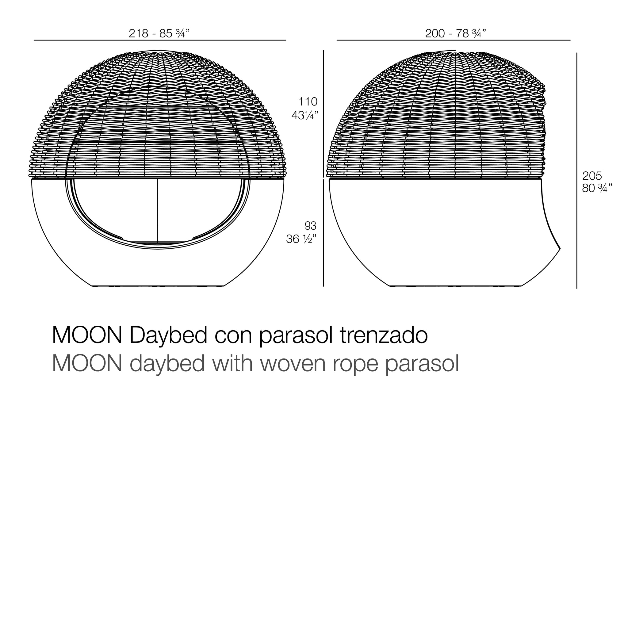 MOON DAYBED VONDOM